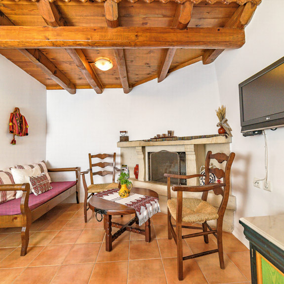 Villa Archanes Two Bedroom Apartment Living Room